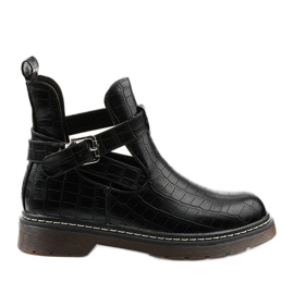Boots noires à boucle Nilld le noir