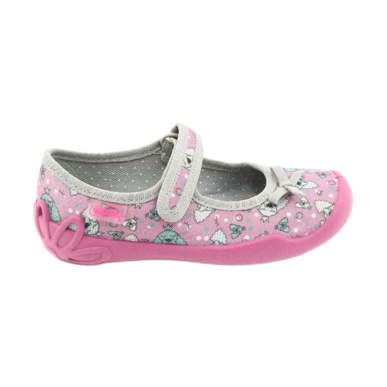 Chaussures enfant Befado 114X413 rose argent gris