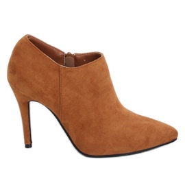 Camel TX-1850 Chaussures camel sur talon aiguille brun