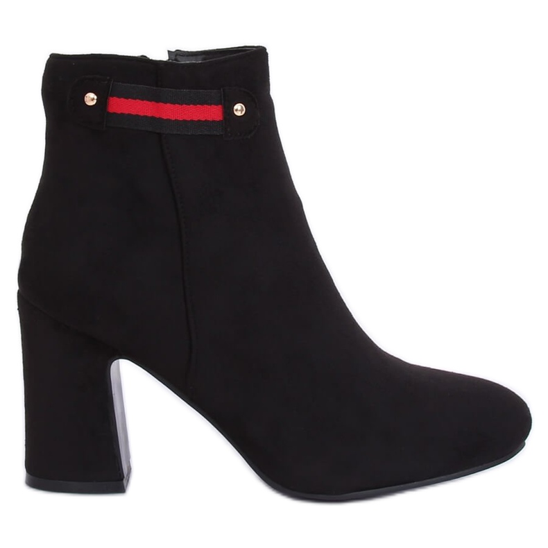 Bottines à talons noires B8982 Noir le noir