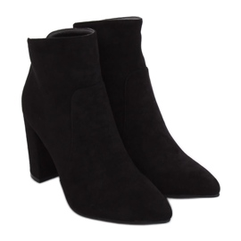Bottines à talons noires TX-1802 Noir le noir