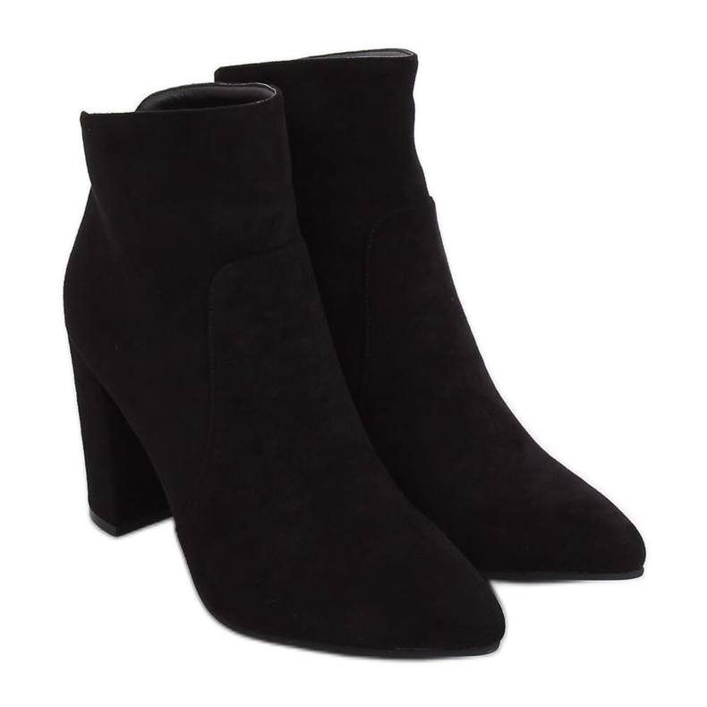 Bottines à talons noires TX-1802 Noir le noir