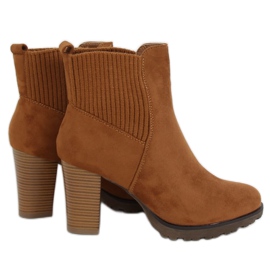 Camel Z1110 Bottes à talons Camel pour femmes brun