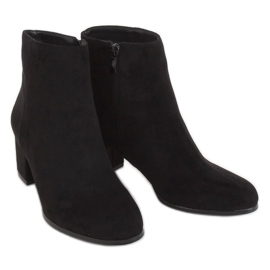 Noir Bottines à talons L7196A Noir le noir
