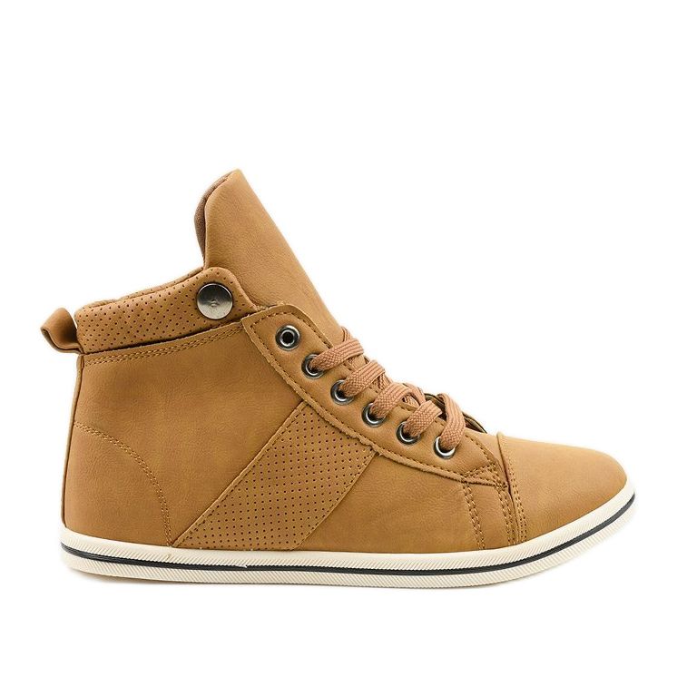 Baskets montantes marron classiques pour femmes BK-08 brun