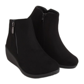 Noir Bottines compensées noires E3267 Noir