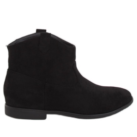 Noir TX-1876 Bottes de cowboy plates noires