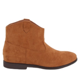 Bottes de cowboy plates camel TX-1876 Camel brun jaune
