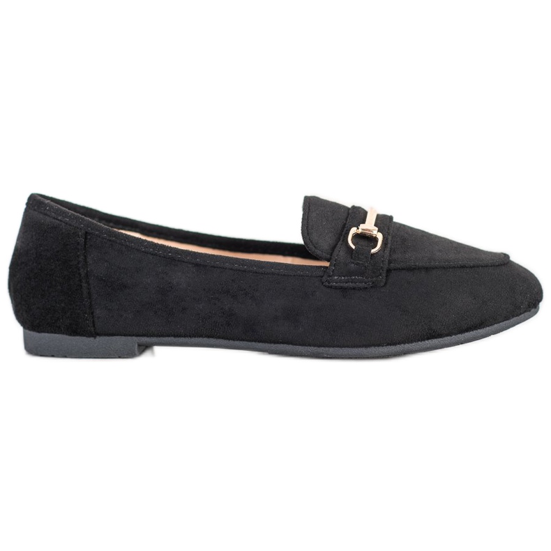 Anesia Paris Mocassins en daim élégants le noir