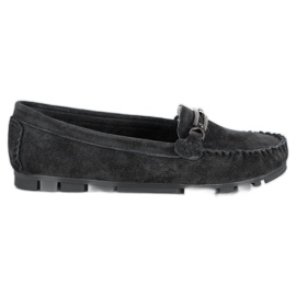 Filippo Mocassins en cuir noir