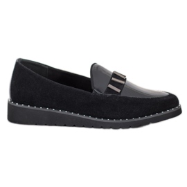 Filippo Chaussures en cuir à la mode le noir