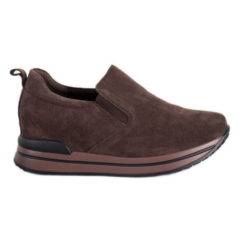 Filippo Chaussures à enfiler en cuir brun