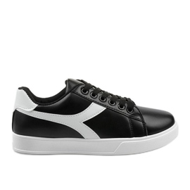 Baskets élégantes noires pour femmes LV99P-1 blanche le noir