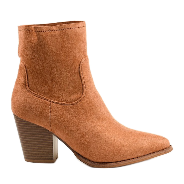 Bottines marron sur le poteau M398 brun Bottines marron sur le poteau M398 brun
