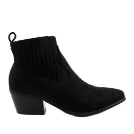 Bottines noires avec broderie Thosiphae le noir