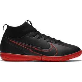 Nike Mercurial Superfly 7 Academy Ic Jr AT8135 060 chaussures de football gris le noir