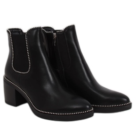 Bottines Chelsea noires, noir 15671 Noir