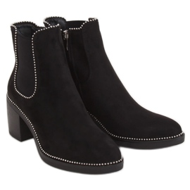 Bottines Chelsea noires, noir 15672 Noir