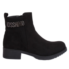 Bottes femme en daim noir noir 1210D-PA Noir le noir