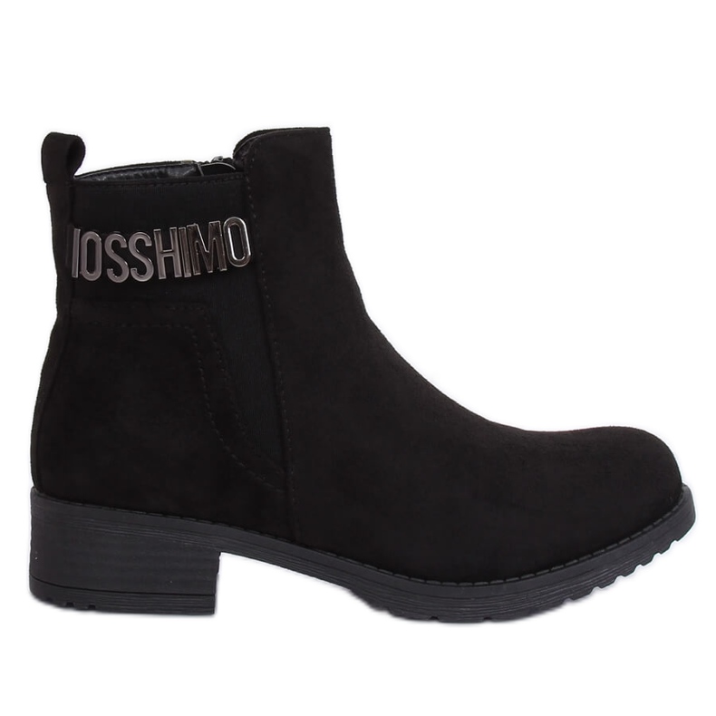 Bottes femme en daim noir noir 1210D-PA Noir le noir