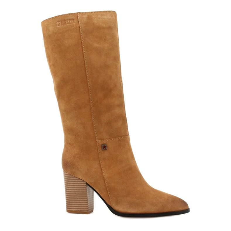 Bottes de cowboy en daim Big Star GG274345 Camel brun jaune