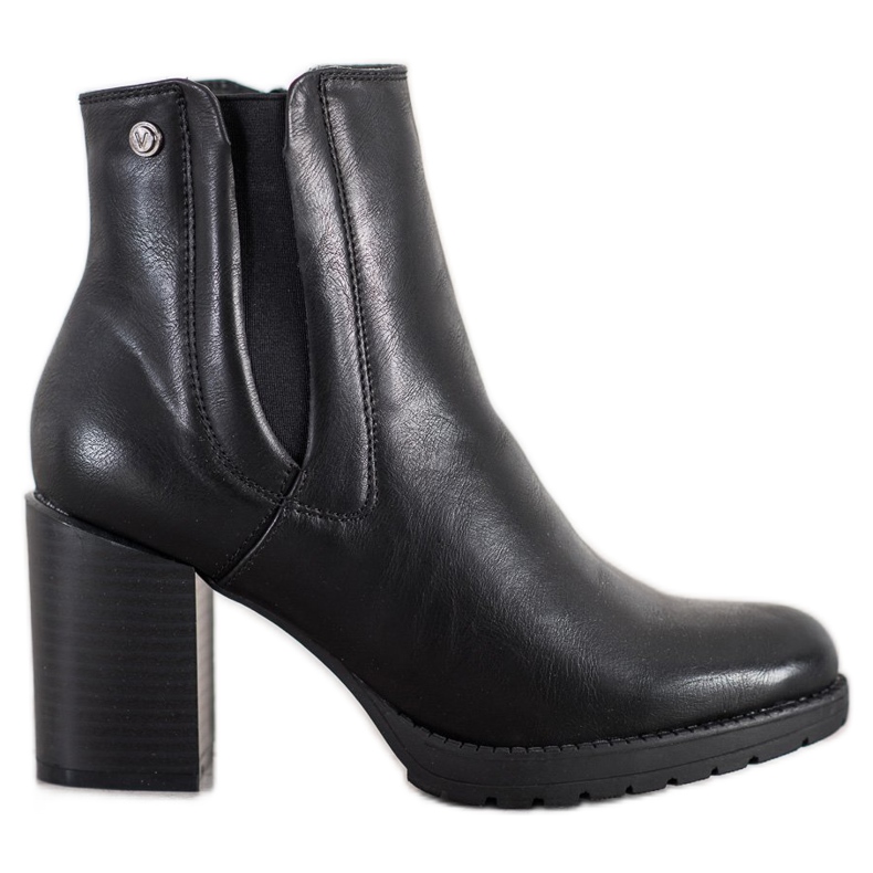 Weide Bottes confortables sur un poteau le noir