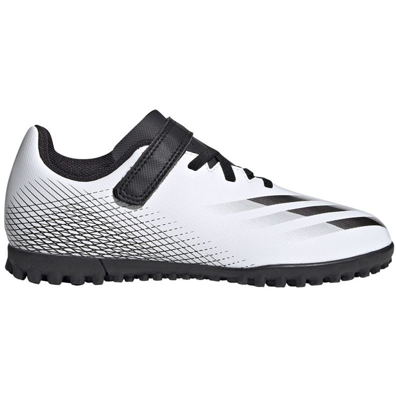 Chaussures de foot Adidas X GHOSTED.4 H&amp;L Tf Jr FW9573 multicolore blanche