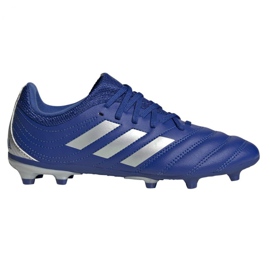 Les chaussures de football adidas Copa 20.3 Fg Jr EH1810 blanc bleu