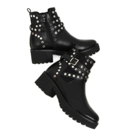 Bottines noires à crampons noir NC1081 Noir le noir