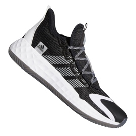 Chaussure de basket-ball Adidas Pro Boost Low M FW9497 blanc, blanc, noir le noir Chaussure de basket-ball Adidas Pro Boost Low M FW9497 blanc, blanc, noir le noir