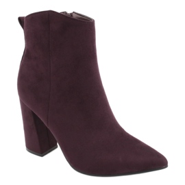 Evento Bottines en daim violet