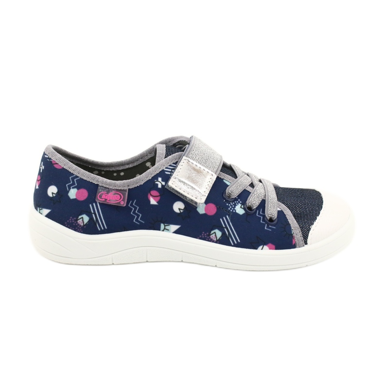 Chaussures pour enfants Befado 251Y149 bleu marin rose argent gris