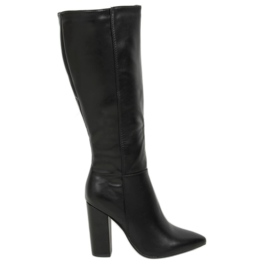 Bottes à talons hauts noires UK02P Noir