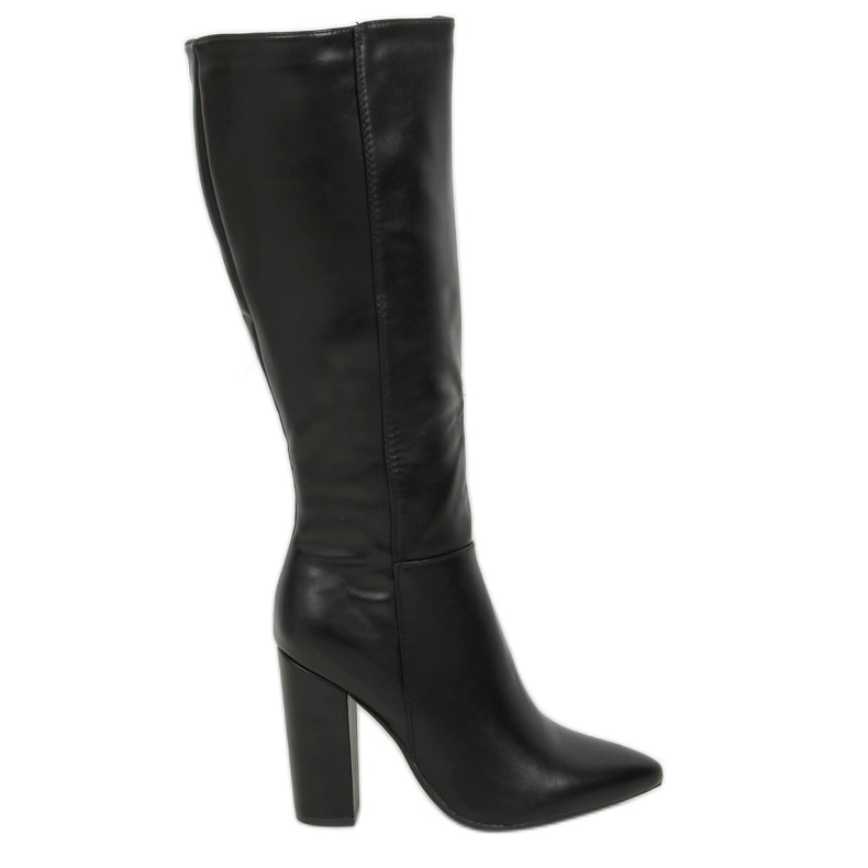 Bottines à talons noires UK02P Noir le noir