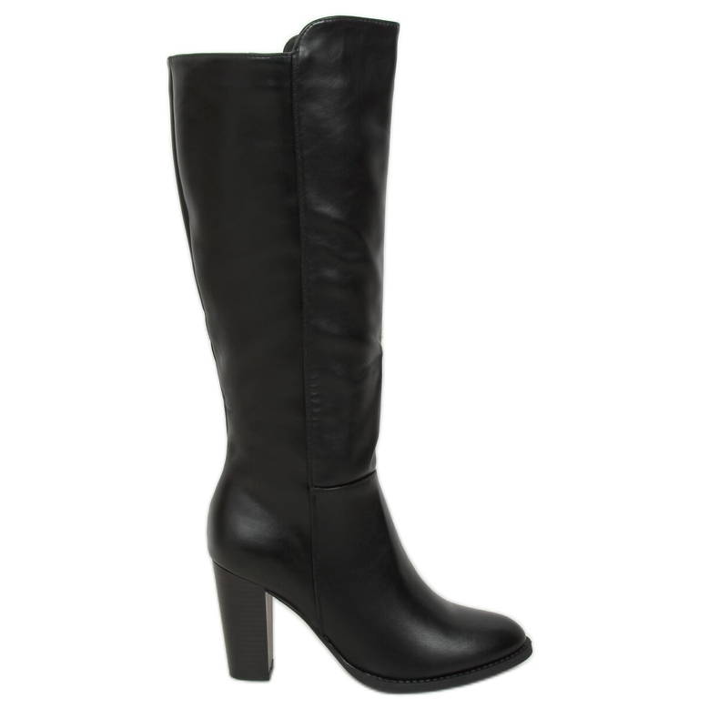 Bottines à talons noires UK03P Noir le noir