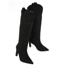 Bottines à talons noires RB72P Noir