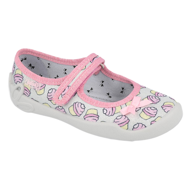 Chaussures enfant Befado 114X390 rose argent gris jaune