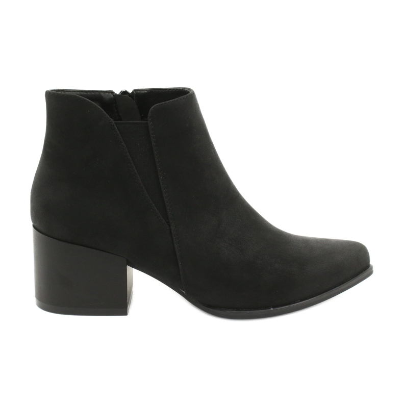 Sergio Leone Bottines à talons BT621 noir le noir