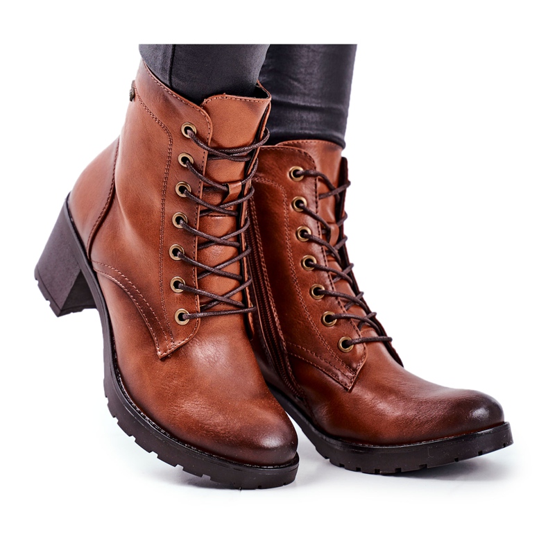 Vinceza Bottines Femme à Talons Hauts Fibre Marron brun Vinceza Bottines Femme à Talons Hauts Fibre Marron brun