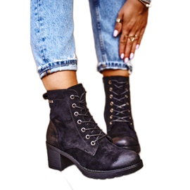 Vinceza Bottes chaudes noires pour femmes à talon Vertigo