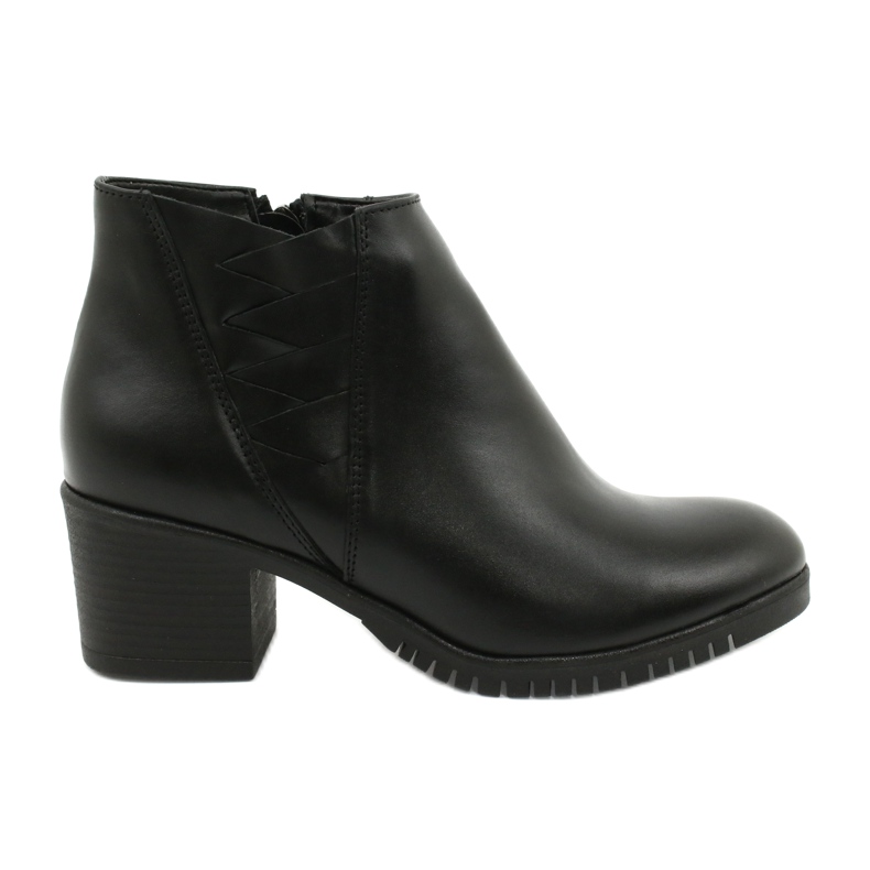 Gregors Bottes en cuir courtes pour femmes 881 noir le noir