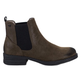 Sergio Leone Bottines Chelsea à la mode vert