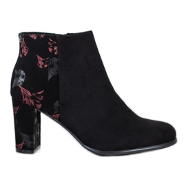 Sergio Leone Bottines en daim avec application le noir