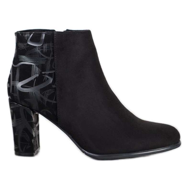 Sergio Leone Bottines en daim avec application le noir
