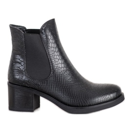 Seastar Bottines Chelsea à Motif le noir
