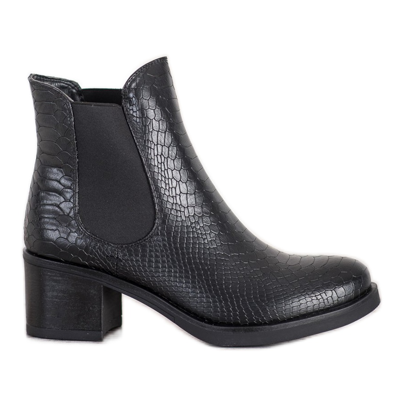 Seastar Bottines Chelsea à Motif le noir
