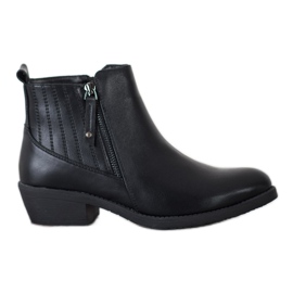 Bella Paris Bottes chaudes avec une fermeture éclair noir