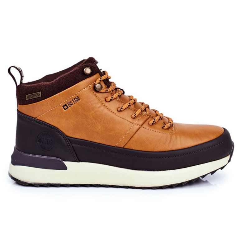 Chaussures de trekking pour hommes Big Star Outdoor Camel GG174561 brun jaune Chaussures de trekking pour hommes Big Star Outdoor Camel GG174561 brun jaune