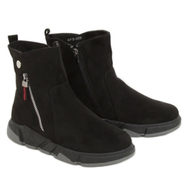 Bottes de sport noires KFS-506 Noir le noir Bottes de sport noires KFS-506 Noir le noir