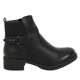Bottines Chelsea noires pour femme noir MDM226 Noir